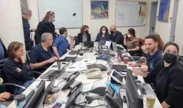 חדר המצב שנפתח בחיפה (צילום: המשרד להגנת הסביבה)
