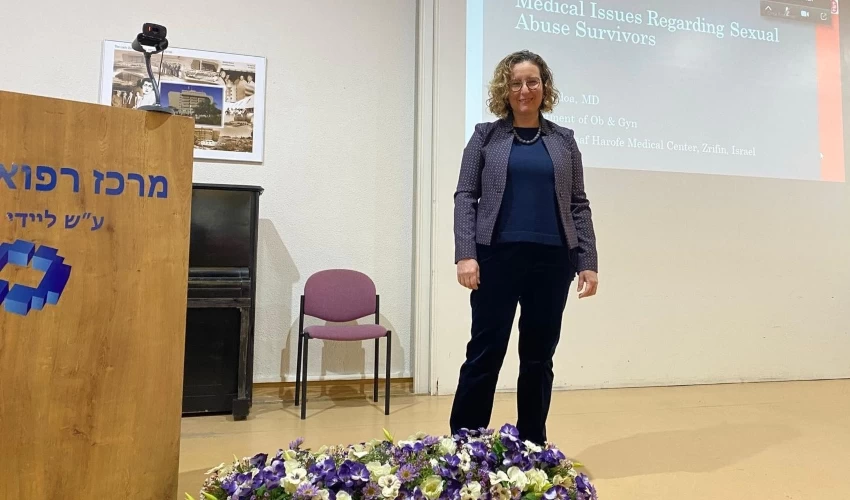 ד"ר אנה פדואה,מרצה על סוגיות הקשורות בטיפול בנפגעות תקיפה מינית (צילום: אלי דדון)