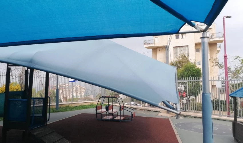 הצילייה שקרסה בגן הילדים פלג בכבאביר