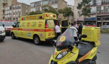 אירוע דקירה בקרית אתא (צילום: ישי לוי, תיעוד מבצעי מד"א)