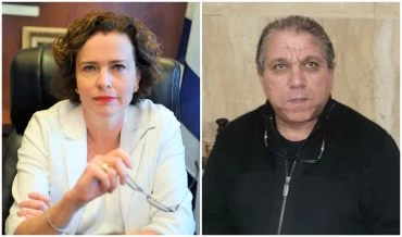 יגאל זאבי ועינת קליש רותם (צילומים: בועז כהן; ראובן כהן, דוברות עיריית חיפה)