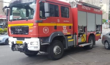 כבאית (צילום: דוברות כבאות והצלה חוף)