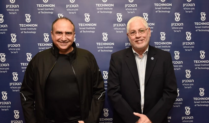 פרופ' אורי סיון ופרופ' יוסי מטיאס (צילום: דוברות הטכניון)