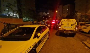 חשד לרצח בקרית אתא (צילום: תיעוד מבצעי מד"א)