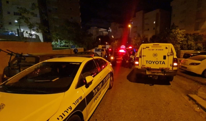 חשד לרצח בקרית אתא (צילום: תיעוד מבצעי מד"א)