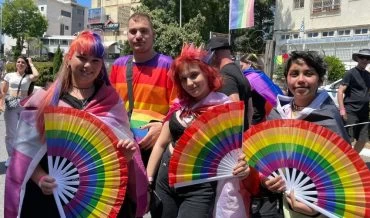 מצעד הגאווה בחיפה (צילום ארכיון: ראובן כהן, דוברות עיריית חיפה)