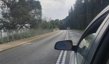 תיחסם לכל אורכה. דרך סטלה מאריס (צילום: בועז כהן)