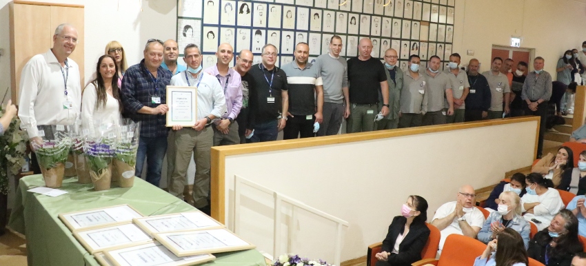 מצטיינים. צוות הנדסה ואחזקה (צילום: אלי דדון)