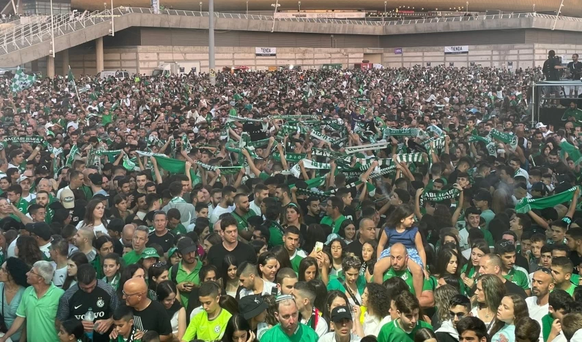 חיפה חוגגת אליפות (צילום: ראובן כהן, דוברות עיריית חיפה)