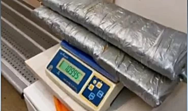 הסמים שנתפסו אצל החשוד בנתב"ג (צילום: דוברות המשטרה)