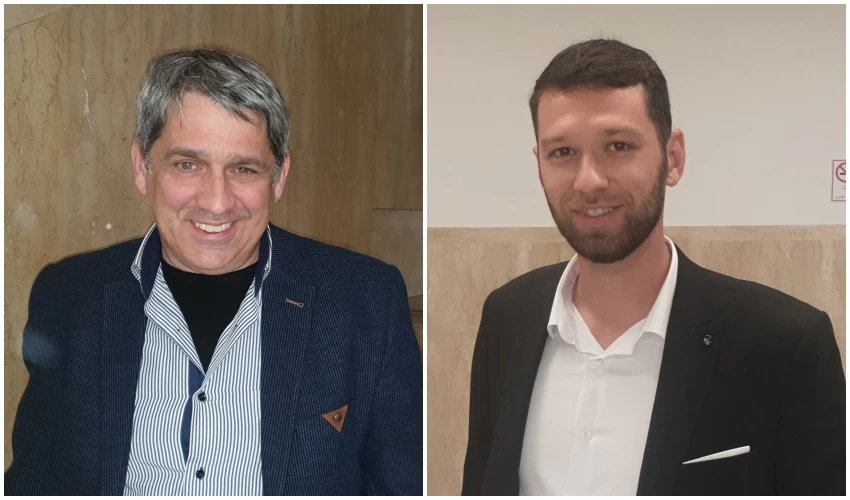 קיריל קארטניק ולזר קפלון (צילום: בועז כהן)