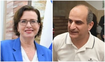 אמנון עידו ועינת קליש רותם (צילומים: בועז כהן; ראובן כהן, דוברות עיריית חיפה)