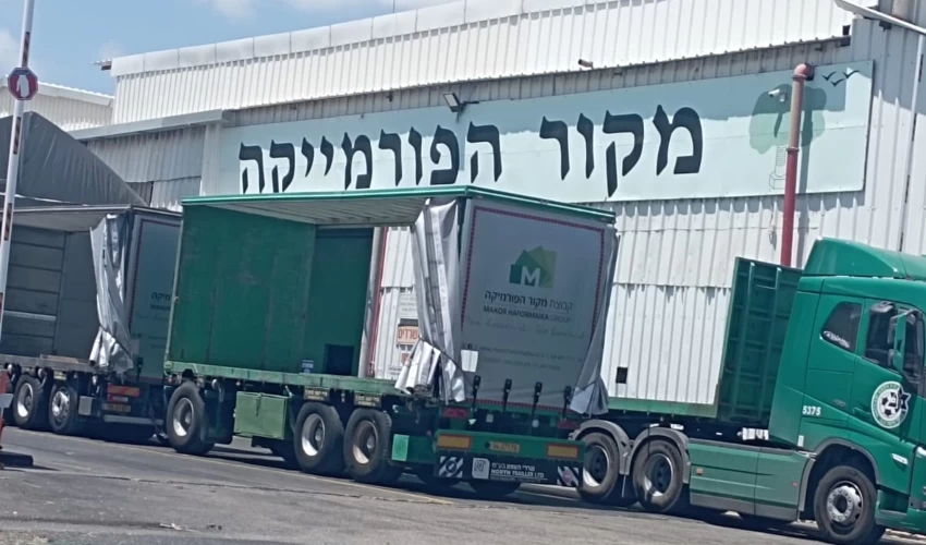 פצוע קשה בתאונת עבודה בצ'ק פוסט (צילום: דוברות איחוד הצלה)