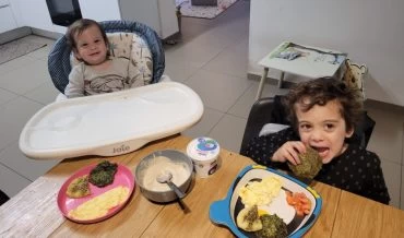 ילדי העובדים של כרמל מתכוננים לחזרה בריאה לגן (צילום: אלי דדון)