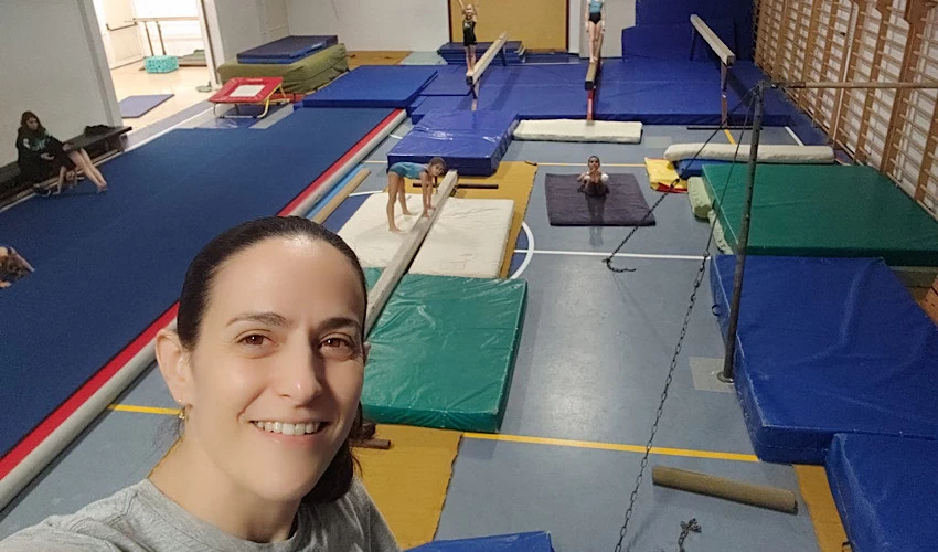 מנהלת מחלקת ההתעמלות באגודת מכבי חיפה קרן לינדנבאום