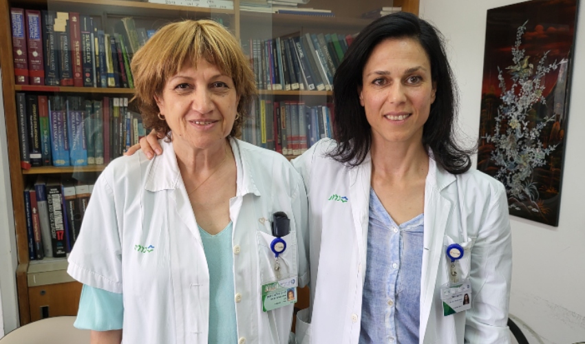 פרופ' אילנה דואק מנהלת המחלקה וד"ר קרן ברטל (צילום: אלי דדון)