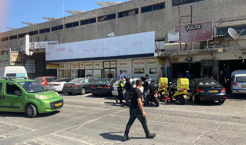 זירת האירוע בקרית ביאליק (צילום: תיעוד מבצעי מד"א)