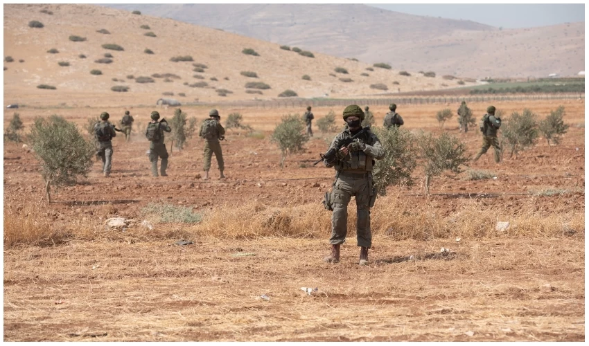 חיילי צה"ל במרדף אחר המחבל (צילום: דובר צה"ל)