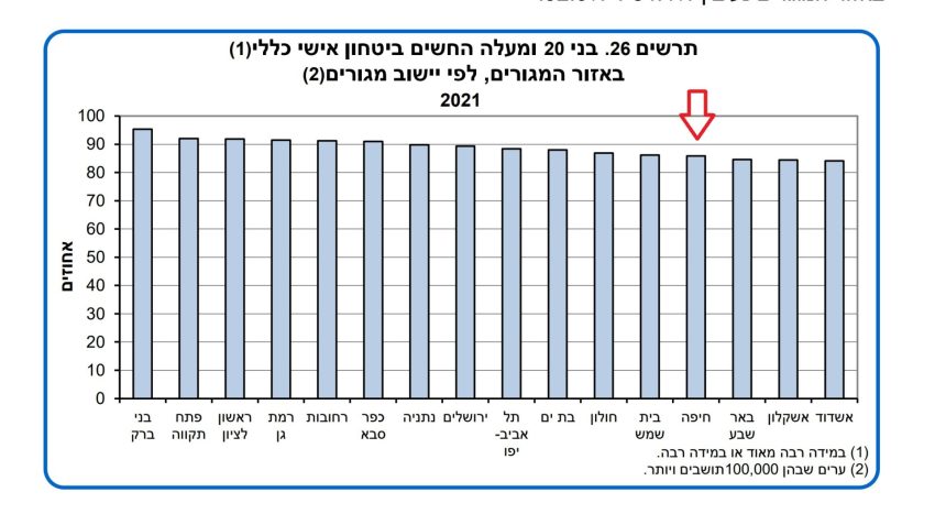 ביטחון אישי כללי (צילום מתוך הפרסום של הלמ"ס והמשרד לביטחון פנים)