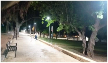 גן המעדטק המואר (צילום עופר פיקס)