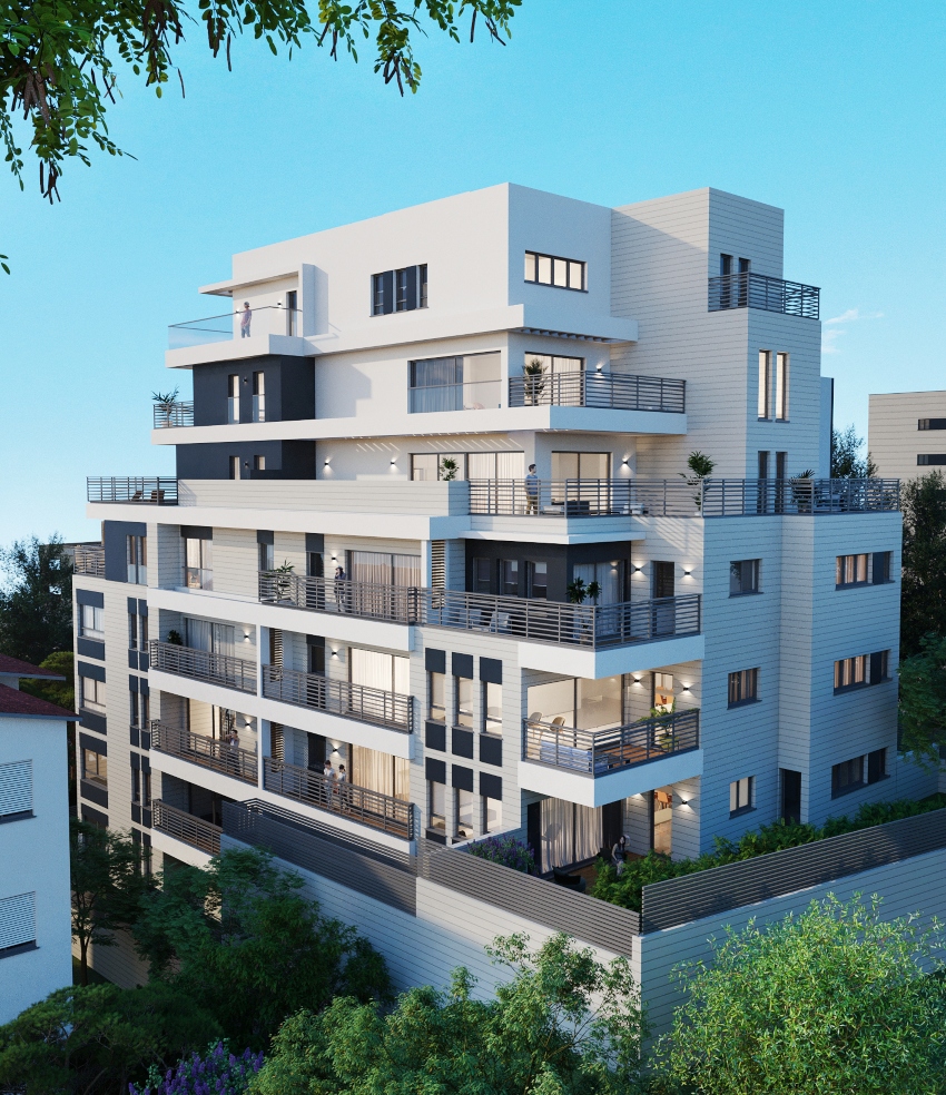 הפרויקט ברחוב יותם 35 (הדמיה: שמרית מאיר)