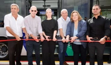 קו 5 החדש של המטרונית יוצא לדרך (צילום: דוברות משרד התחבורה)