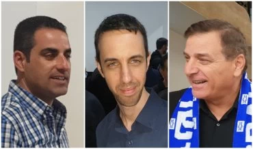 שמשון עידו, אריאל קלנר ויניב בן שושן (צילומים: בועז כהן)