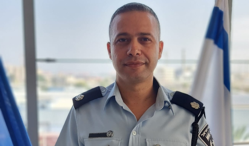 סגן מפקד תחנת חיפה רפ"ק דודי לוגסי (צילום: דוברות המשטרה)