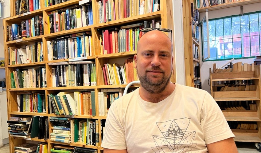 אייל לבקוביץ מ"גולדמונד ספרים" (צילום: חגית הורנשטיין)