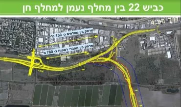 חיבור קרית ביאליק לכביש 6 (באדיבות נתיבי ישראל)
