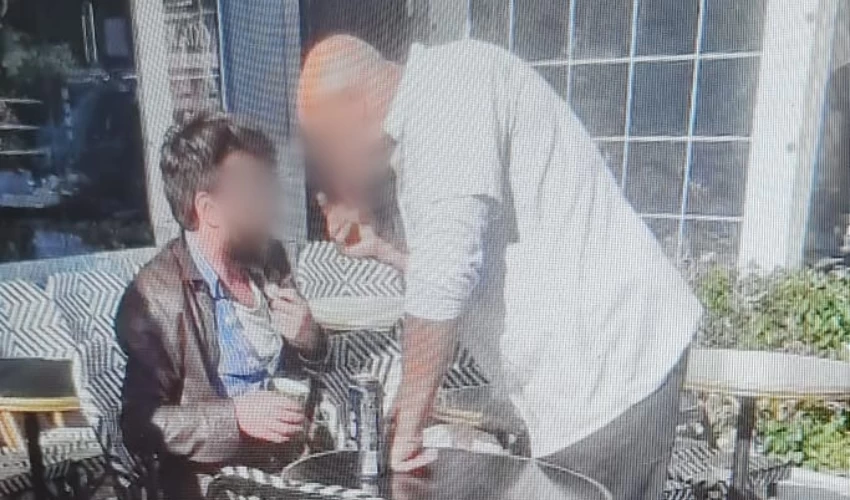 תושב מודאג מנסה למנוע מהחשוד להתעלל בגור החתולים