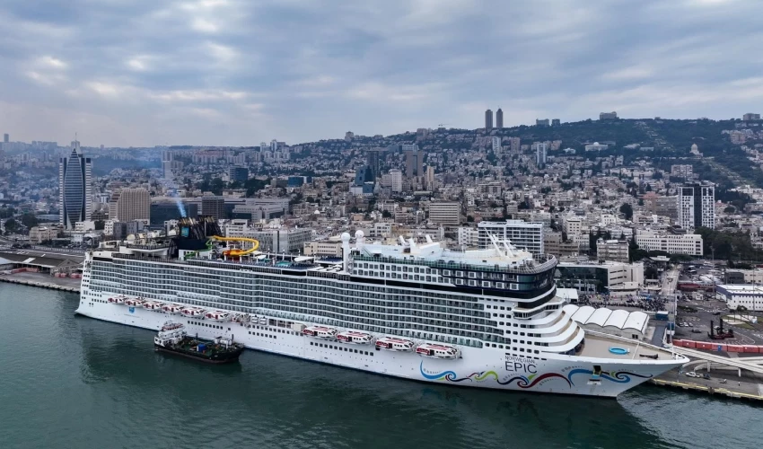 הפלגת הבכורה של "Norwegian Epic" (צילומי רחפן גיאודרונס)