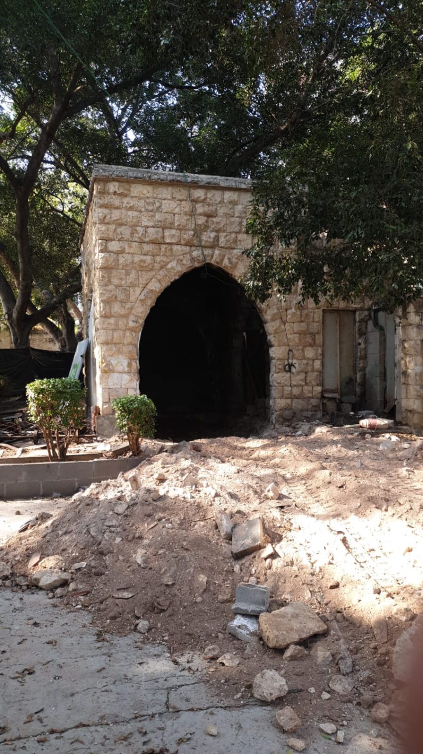 המבנה של קפה בנימין (צילום: דוברות עיריית חיפה)