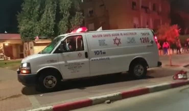 זירת הקטטה בקרית ים (צילום: תיעוד מבצעי מד"א)