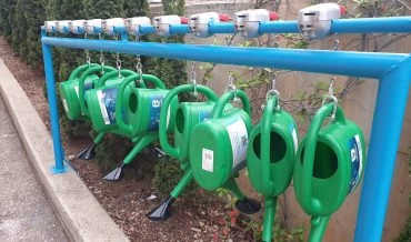 מתקן המשפכים בבית העלמין (צילום: חברה קדישא)