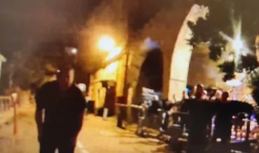 התקיפה במועדון השקולה (צילום: דוברות המשטרה)